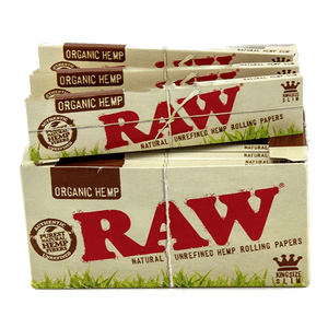 Raw Organic Hemp Kingsize Silm 50 Booklet/32 Leaves