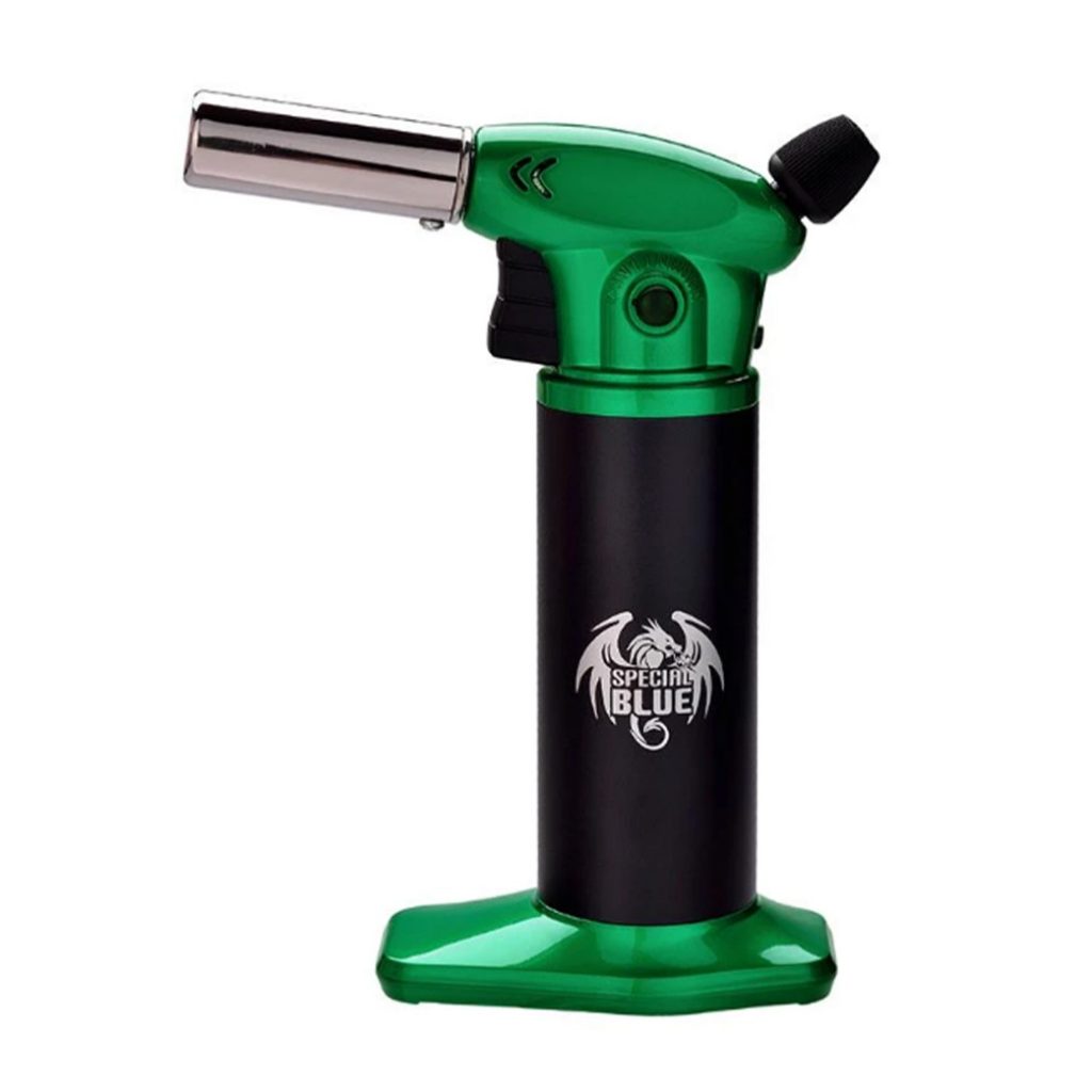 Special Blue Inferno Butane Torch Green Nevada Cash & Carry