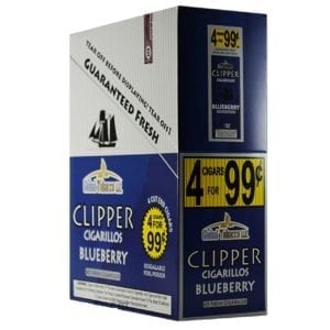 Clipper Cigarillos 4 For $1.39 Clipper Blueberry