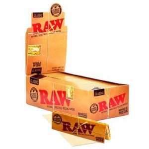 Raw Classic Rolling Paper Single Wide..25/BOX
