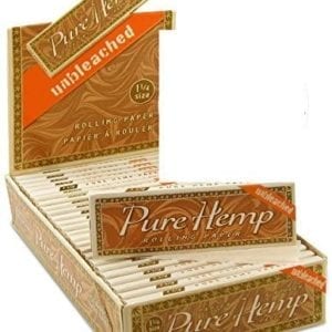 Pure Hemp Rolling Paper Unbleached 1 1/4 25 Ct