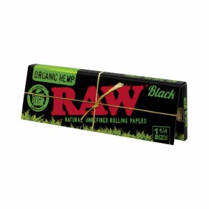 Raw Black Organic Hemp 1 1/4 Paper