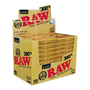 Raw Original 1 1/4 24 Booklets 300 Leaves 40 Per Box