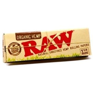Raw Organic Hemp 1 1/4 24 Booklets/50 Leaves